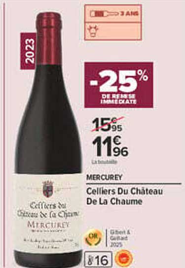 -25% DE REMISE IMMÉDIATE