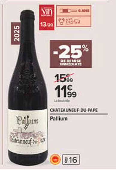-25% DE REMISE IMMÉDIATE