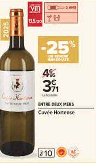 -25% de remise immédiate