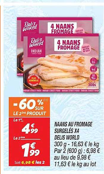 4 NAANS FROMAGE