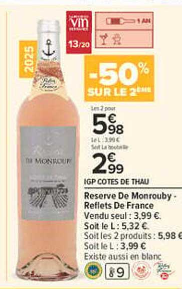 -50% SUR LE 2ÈME