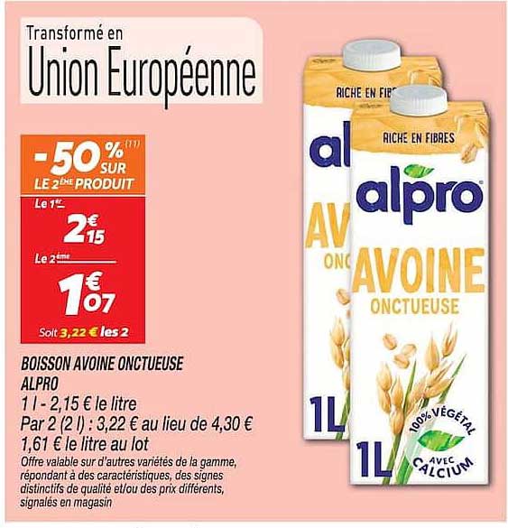 -50% sur le 2ème produit