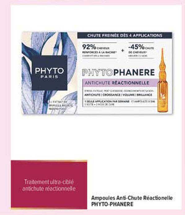 Ampoules Anti-Chute Réactionnelle PHYTO-PHANERE