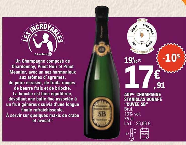 AOP CHAMPAGNE STANISLAS BONAFÉ “CUVÉE SB”