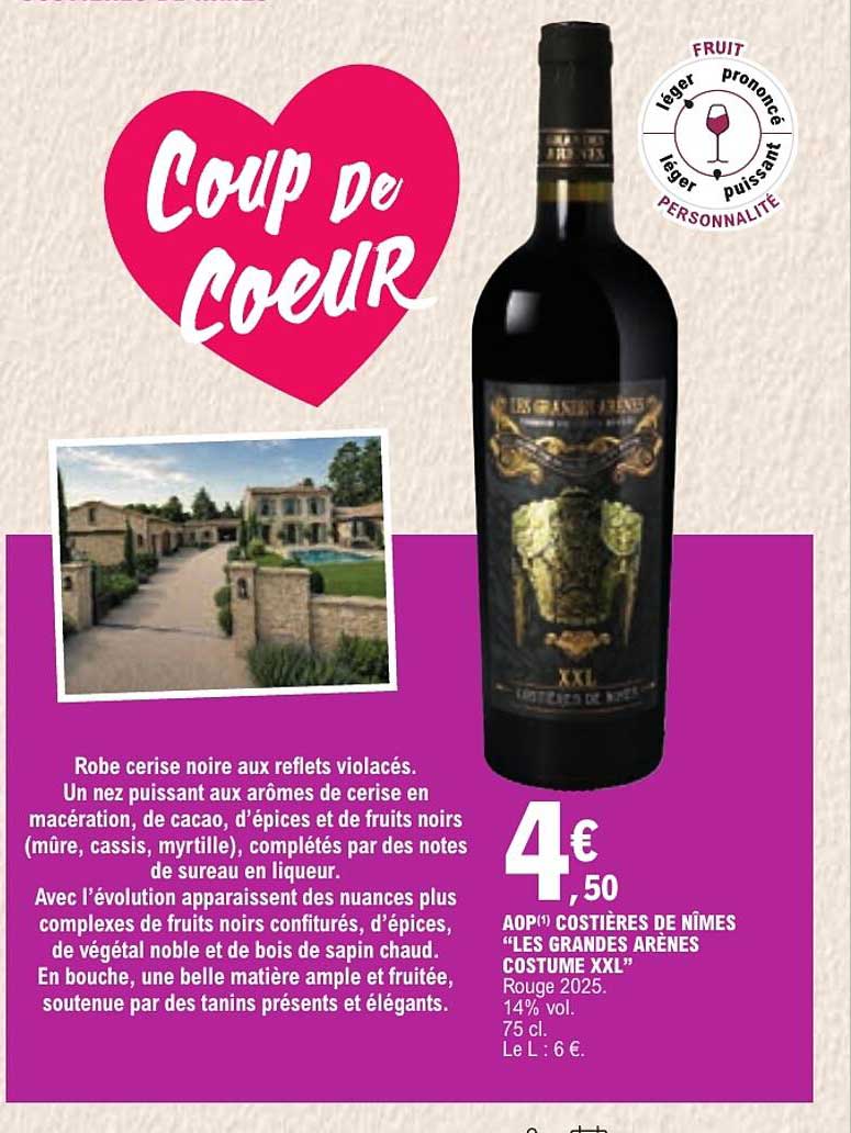 AOP COTIÈRES DE NÎMES “LES GRANDES ARÈNES CUSTUME XXL”