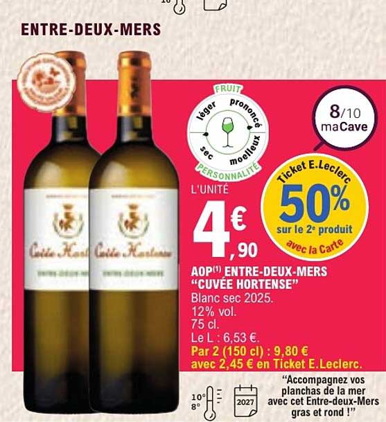 AOP ENTRE-DEUX-MERS “CUVÉE HORTENSE”