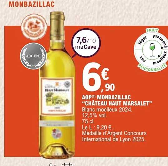 AOP MONBAZILLAC “CHÂTEAU HAUT MARSALET”