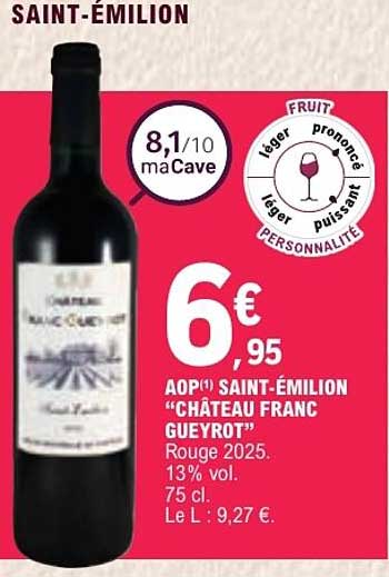 AOP SAINT-ÉMILION “CHÂTEAU FRANC GUEYROT”