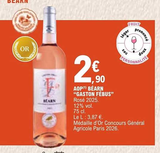AOP(1) BÉARN “GASTON FÉBUS”