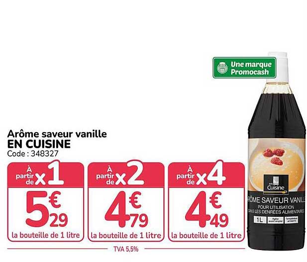 Arôme saveur vanille EN CUISINE Code : 348327