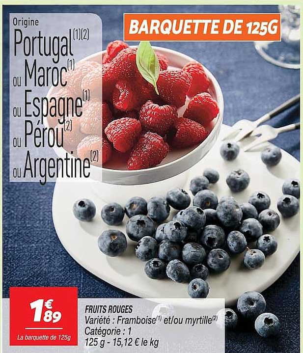 BARQUETTE DE 125G