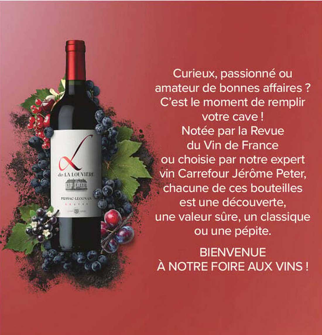 BIENVENUE À NOTRE FOIRE AUX VINS !