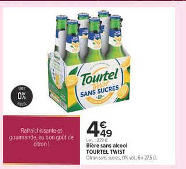 Bière sans alcool TOURTEL TWIST