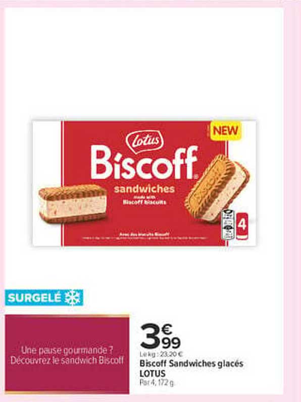Biscoff Sandwiches glacés LOTUS