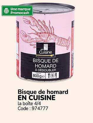 Bisque de homard EN CUISINE