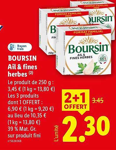 BOURSIN Ail & fines herbes (2)