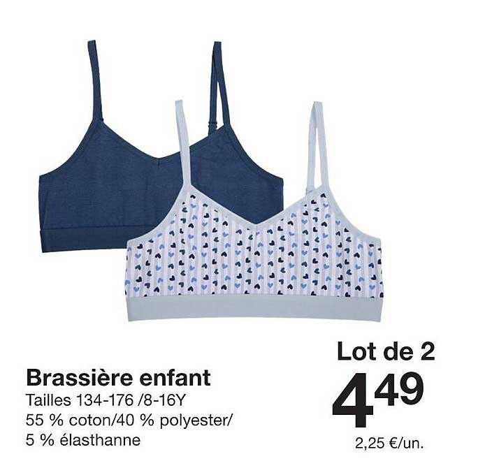 Brassière enfant