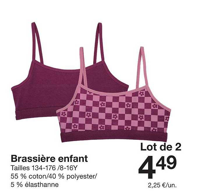Brassière enfant