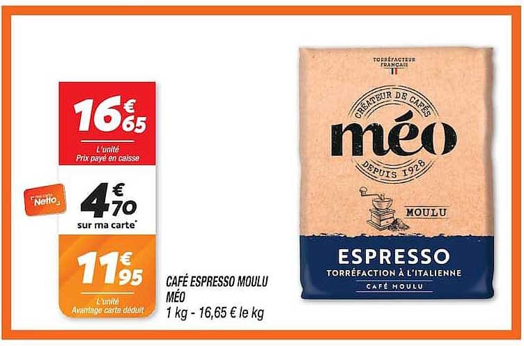 CAFÉ ESPRESSO MOULU MÉO