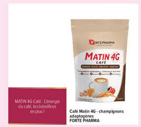 Café Matin 4G - champignons adaptogènes FORTE PHARMA