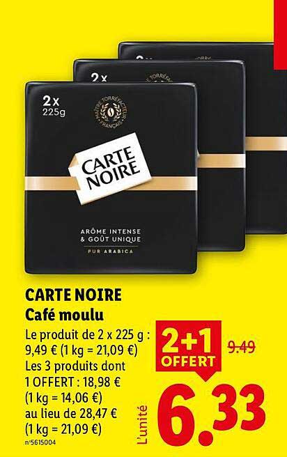 CARTE NOIRE Café moulu