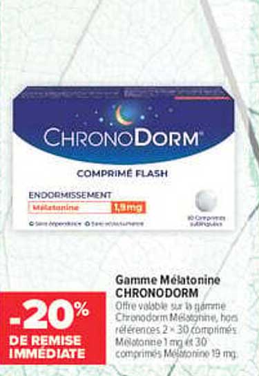 CHRONODORM COMPRIMÉ FLASH