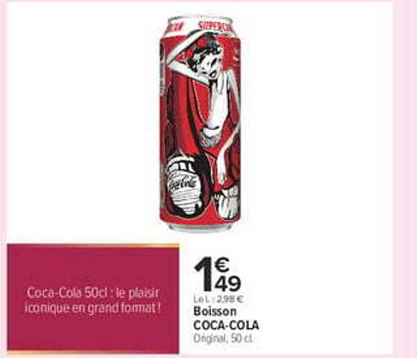 Coca-Cola 50cl : le plaisir iconique en grand format !