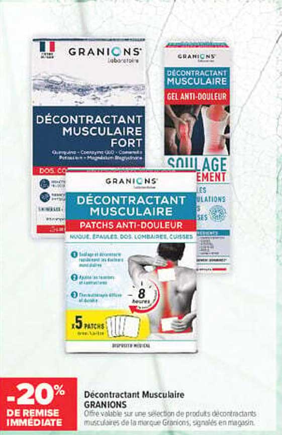 Décontractant Musculaire GRANIONS