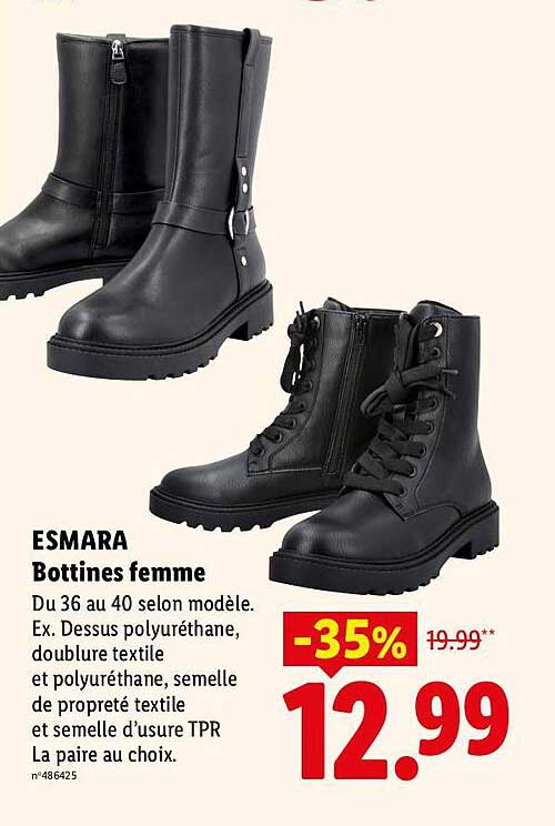 ESMARA Bottines femme