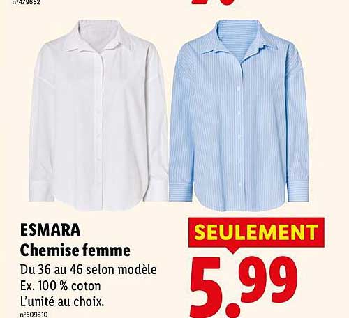 ESMARA Chemise femme