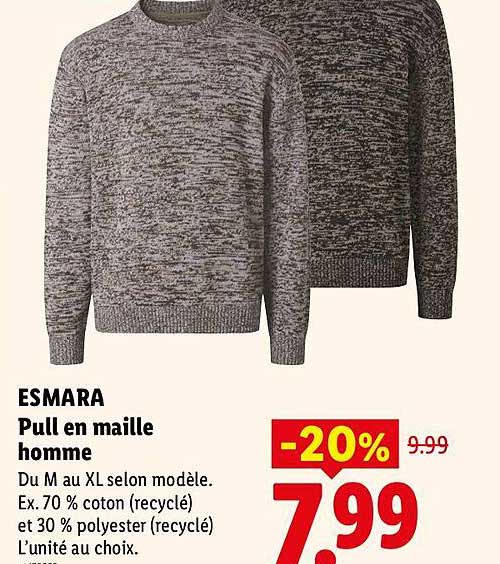 ESMARA Pull en maille homme