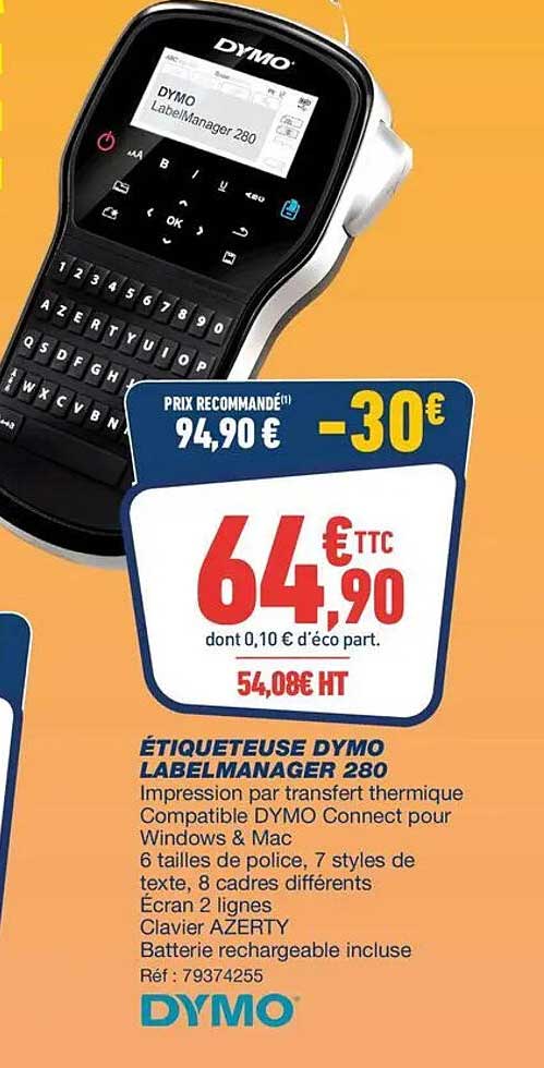 ÉTIQUETEUSE DYMO LABELMANAGER 280