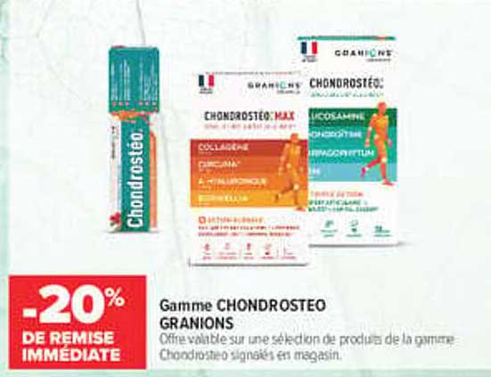 Gamme CHONDROSTEO GRANIONS