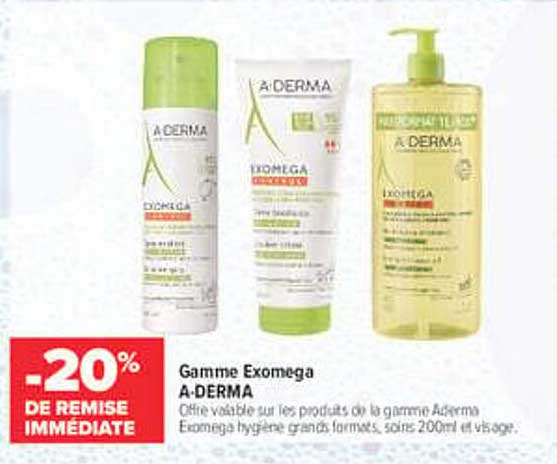 Gamme Exomega A-DERMA