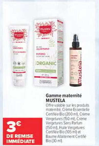Gamme maternité MUSTELA