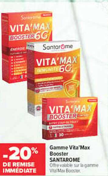 Gamme Vita’Max Booster SANTAROME