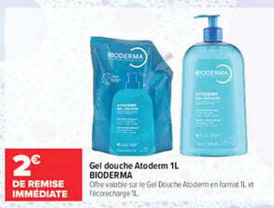 Gel douche Atoderm 1L BIODERMA