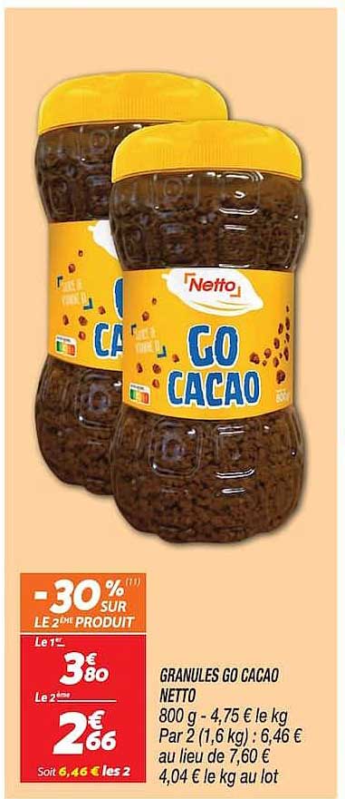GRANULES GO CACAO NETTO