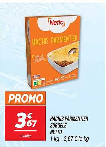 HACHIS PARMENTIER SURGELE NETTO