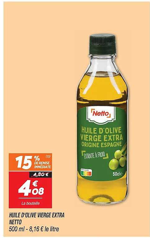 HUILE D'OLIVE VIERGE EXTRA NETTO