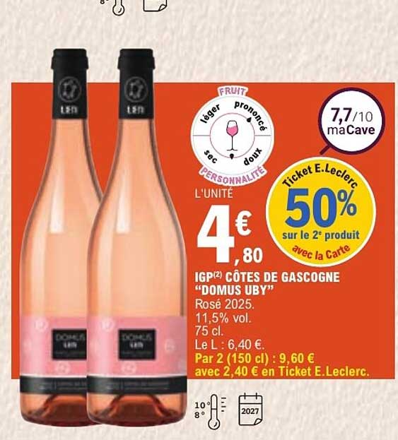 IGP CÔTES DE GASCOGNE "DOMUS IBY" Rosé 2025