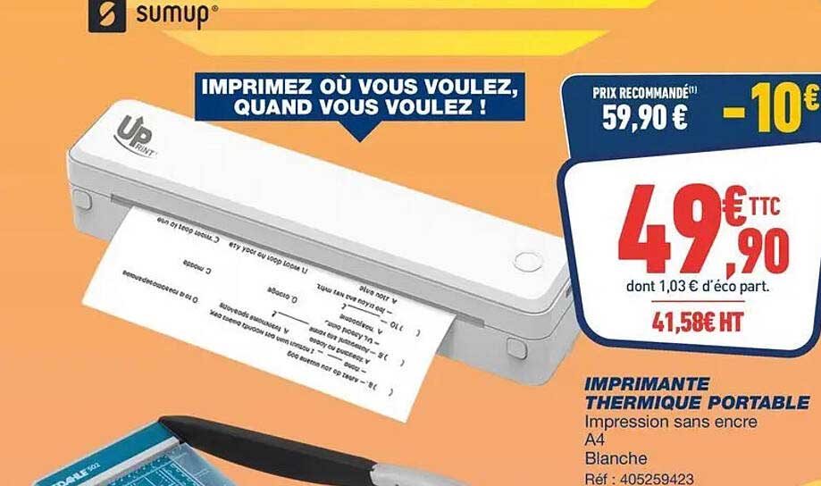 IMPRIMANTE THERMIQUE PORTABLE
