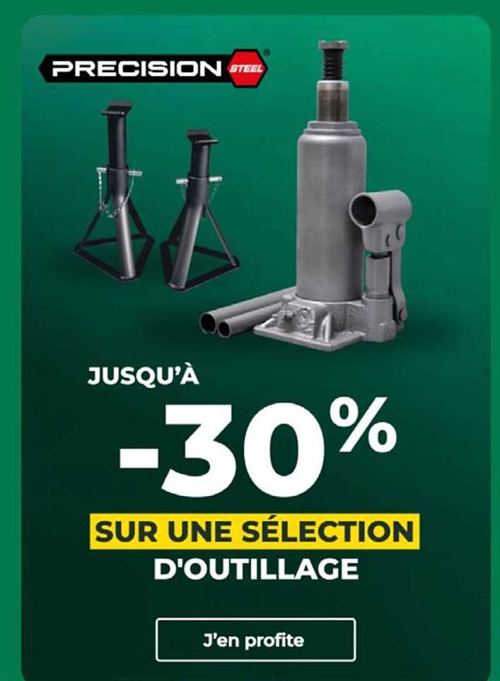 JUSQU'À -30% SUR UNE SÉLECTION D'OUTILLAGE