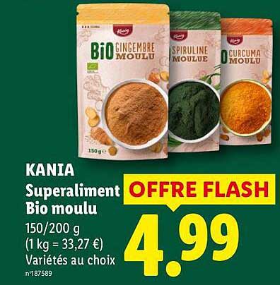KANIA Superaliment Bio moulu