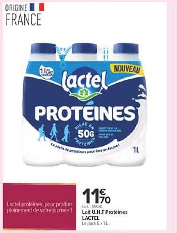 Lait U.H.T Protéines LACTEL