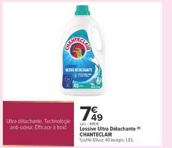 Lessive Ultra Détachante CHANTECLAIR