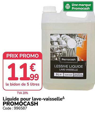 Liquide pour lave-vaisselle PROMOCASH