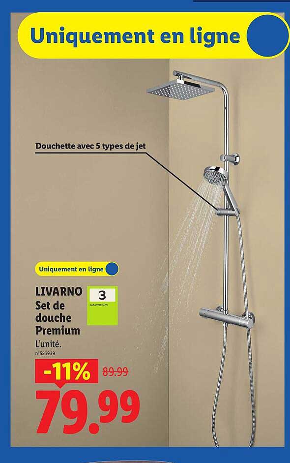 LIVARNO Set de douche Premium