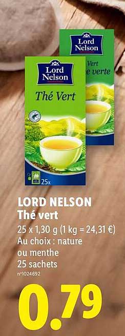 LORD NELSON Thé vert