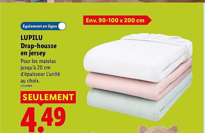 LUPILU Drap-housse en jersey